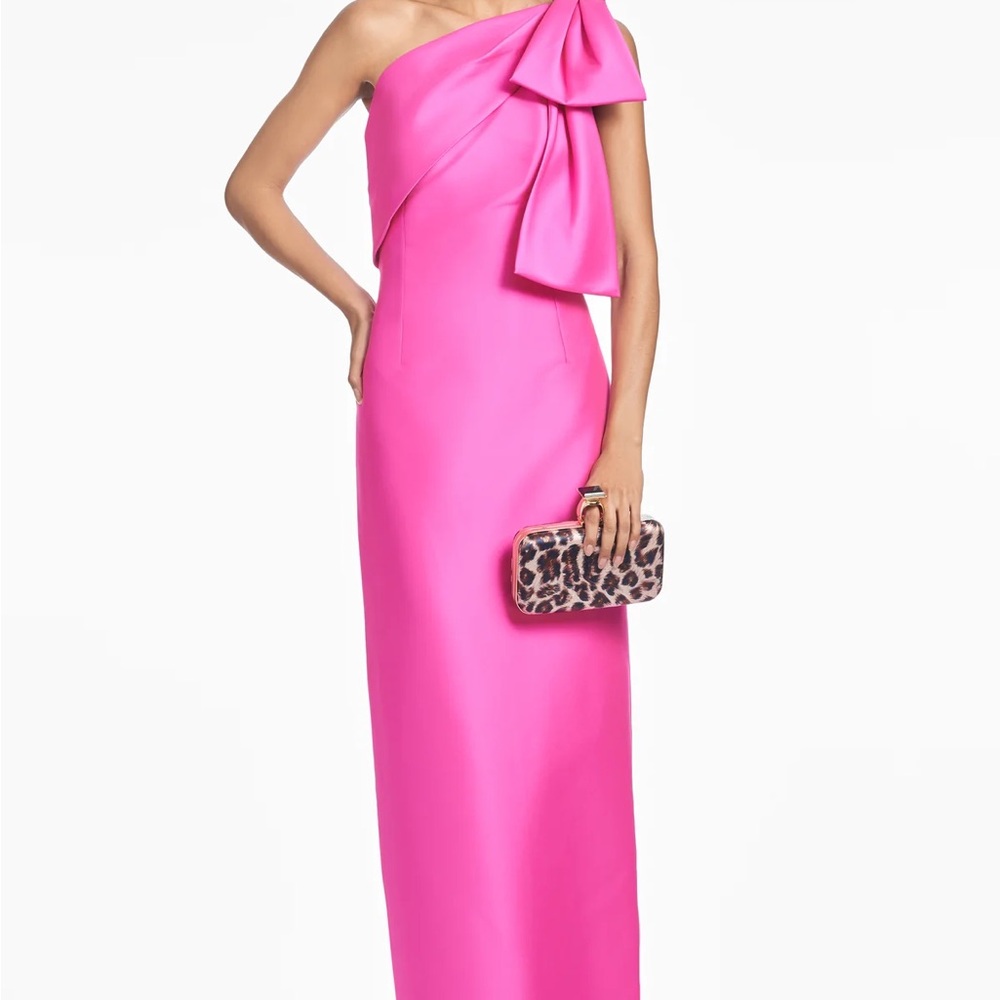 Sachin + Babi Vibrant Pink One-Shoulder Dress